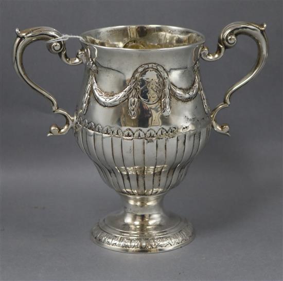 An 18th century Irish silver loving cup